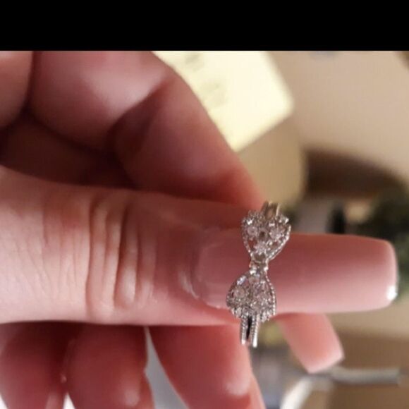 Sterling Silver Promise Love Knot Ring - Picture 5 of 6